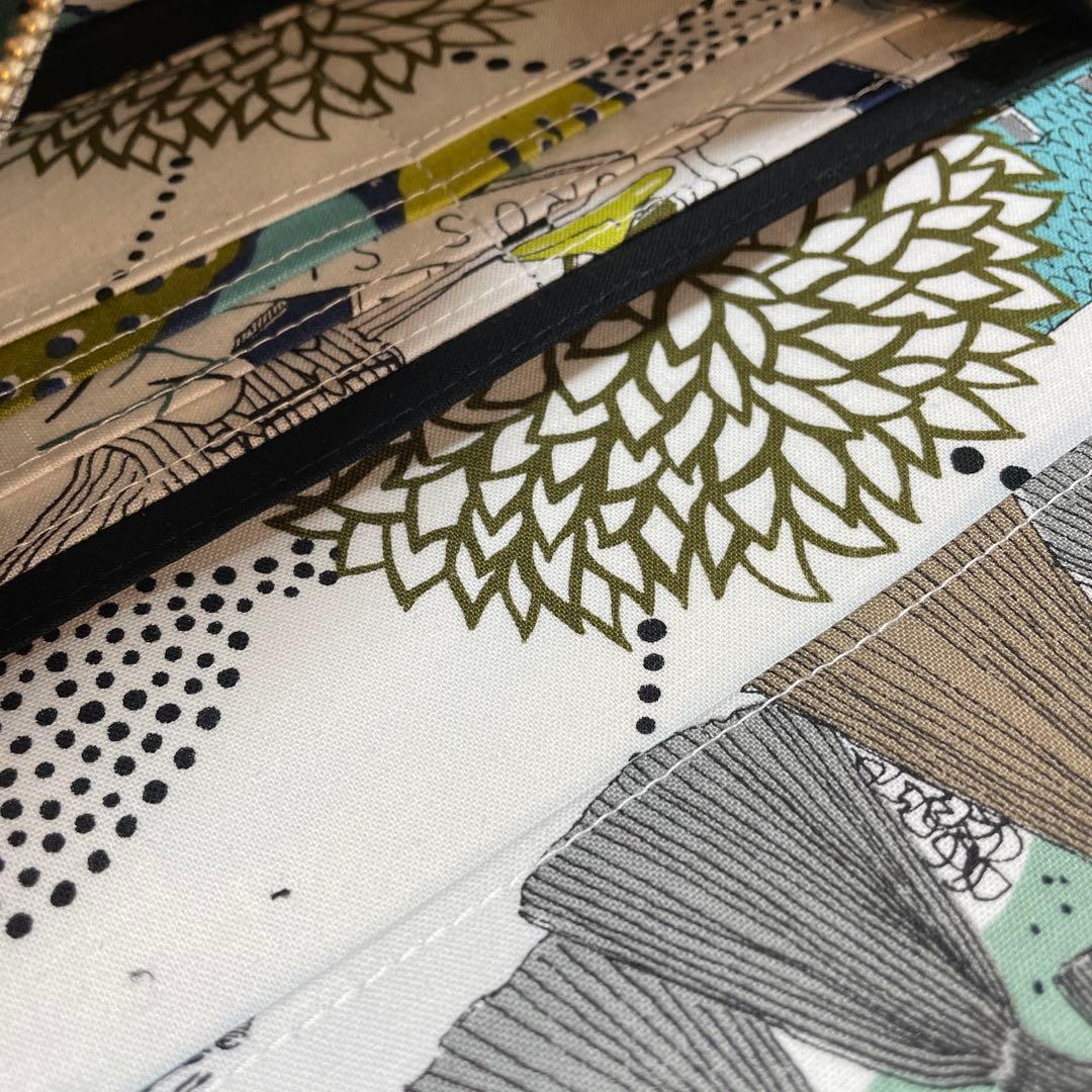 長財布　やりくり財布　ハンドメイド　廃盤レア生地