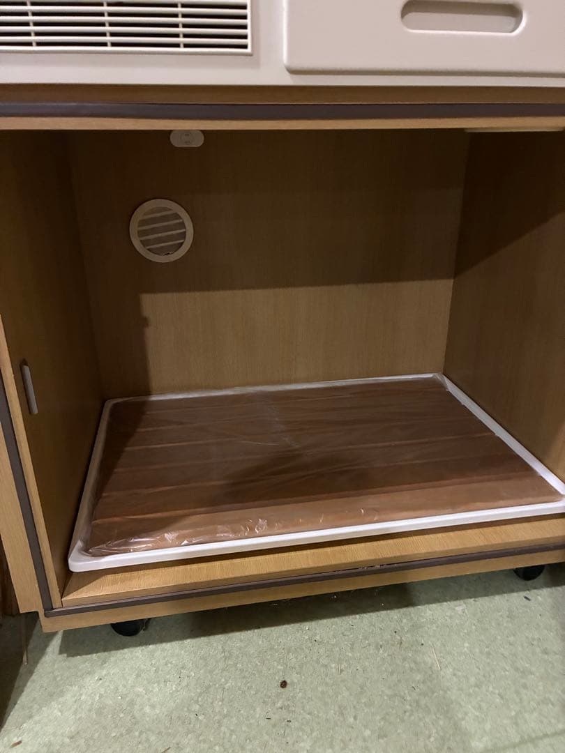 オシャレ古着様専用 中型犬用 通気口付き防音ケージ ブラウン/ホワイト