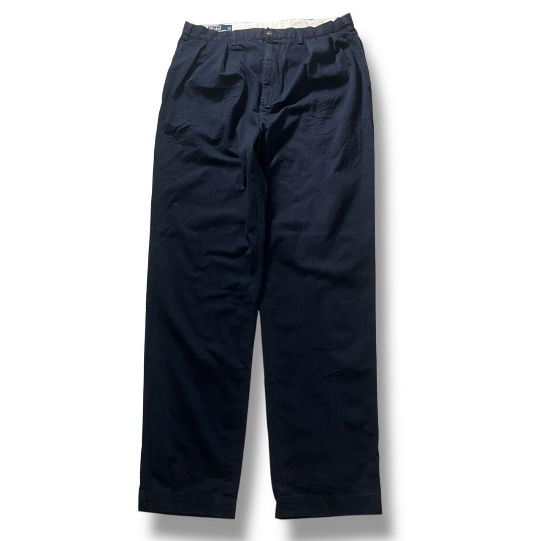 90s ポロラルフローレン アンドリューパンツ ポロチノ ネイビー