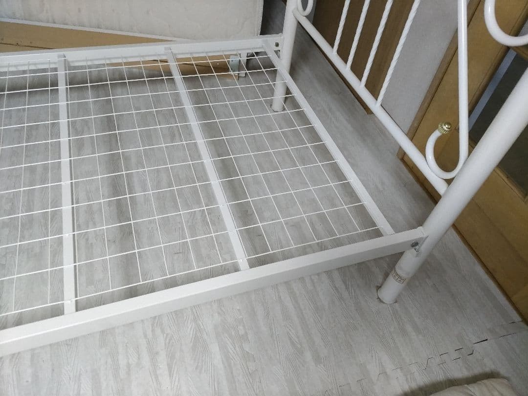 札幌市近郊の方限定！送料無料！ニトリ お姫様ベッド シングルパイプベッド