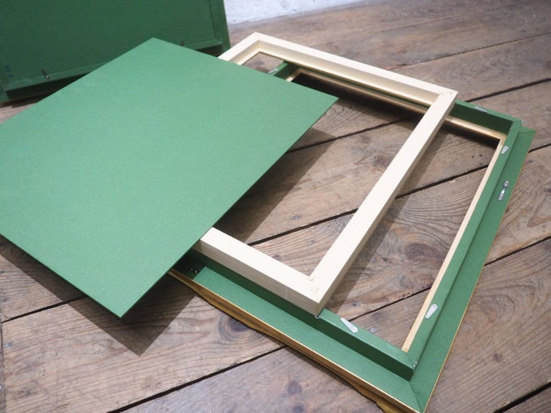 1291 レトロな額縁 F8 アートフレーム 油彩 水彩 画材 ビンテージ