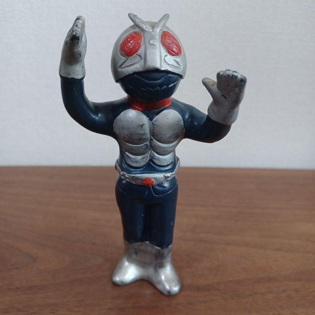当時物　無版権　「仮面ライダー」鉛筆削り付きの希少ソフビフィギュア 当時物 無版権 「仮面ライダー」鉛筆削り付きの希少ソフビフィギュア