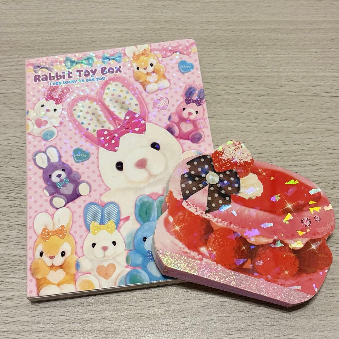 ウサギ・マカロン メモ帳セット 平成レトロ - メルカリ