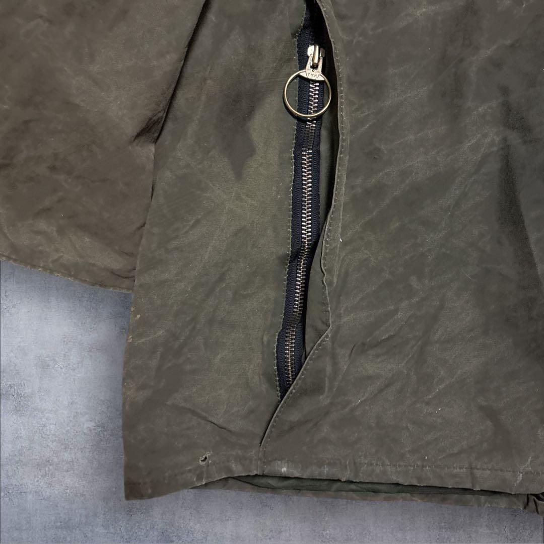 雰囲気抜群　LEWIS CREEK オイルジャケット　襟レザー