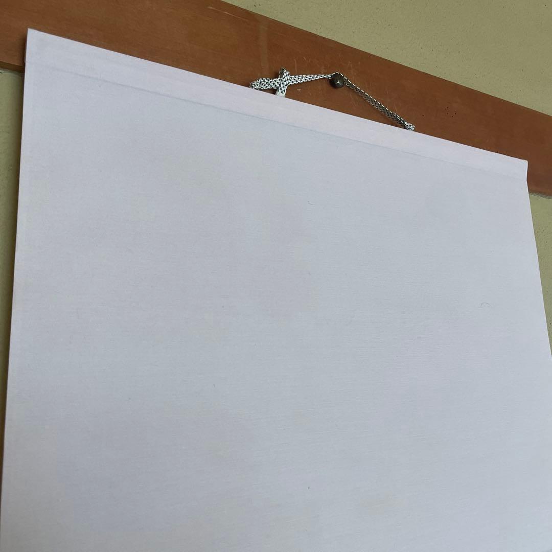 鯉の滝登り　水墨画　巻物　掛軸