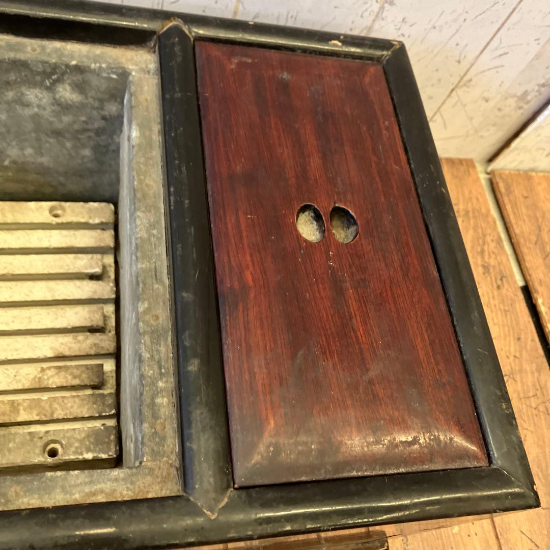 昭和レトロ 木製 火鉢 長火鉢 箱火鉢 囲炉裏 骨董 古道具 古民具