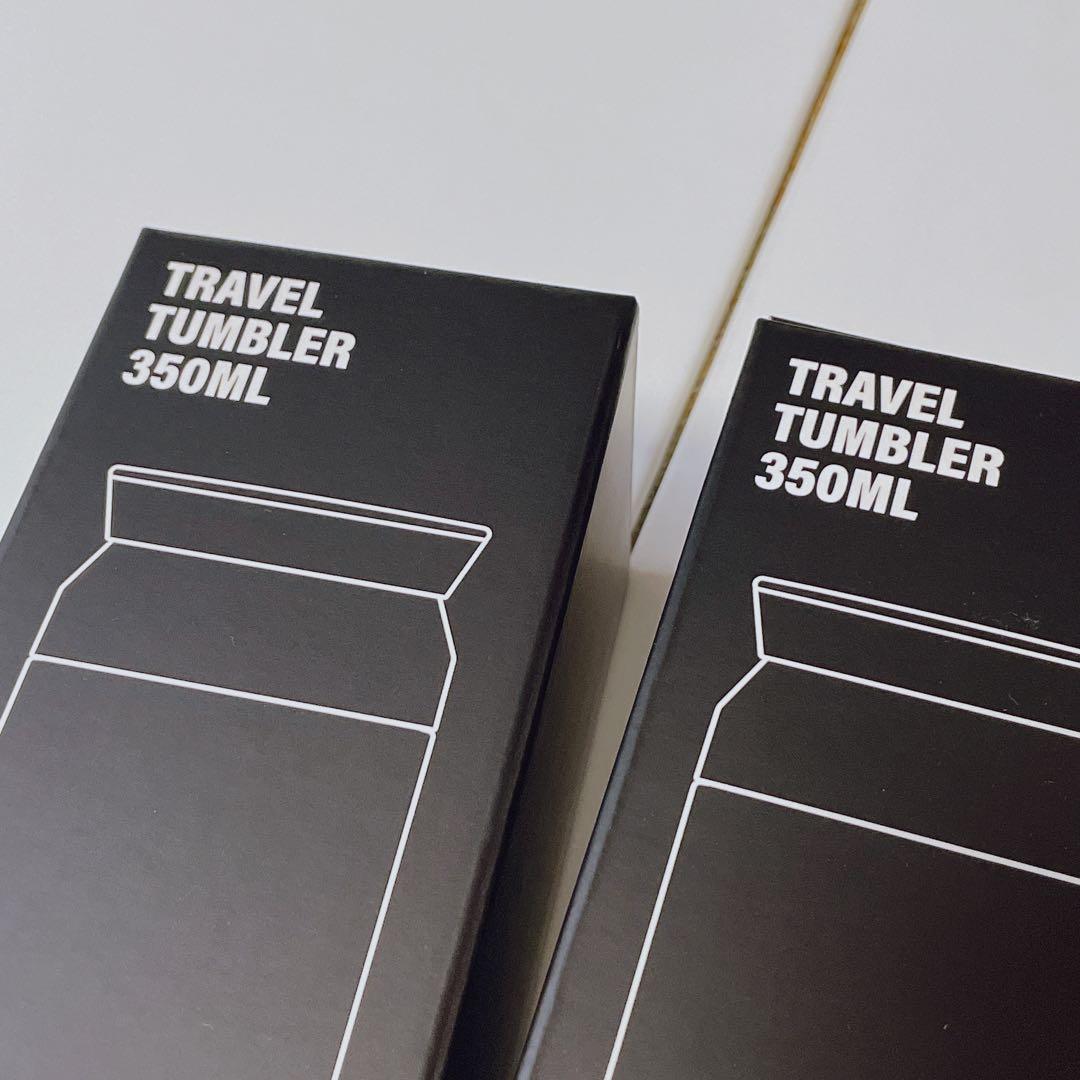 布袋 寅泰 × キントー タンブラー ブラック / ホワイト G柄ダンボール