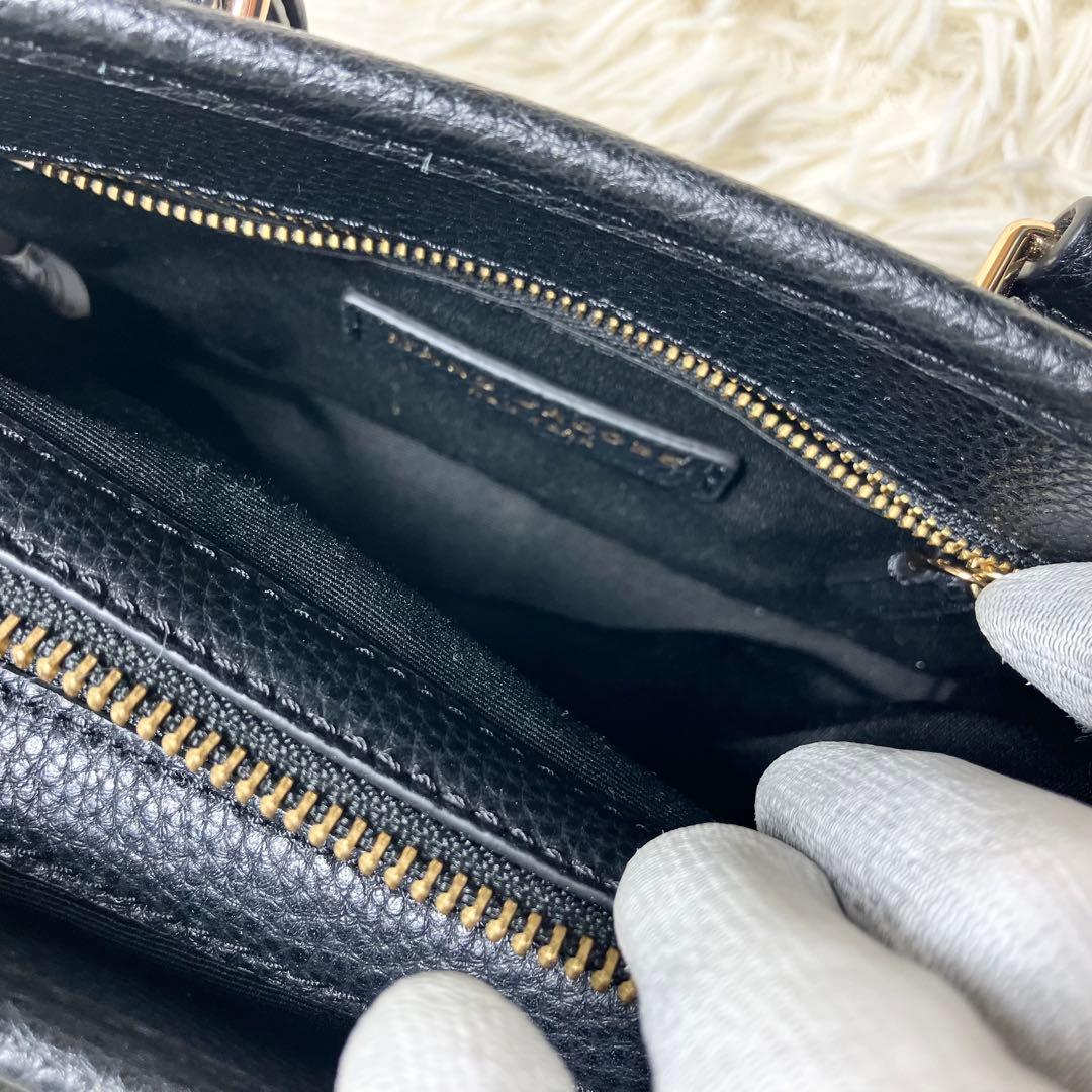 【新品同様】 MARC JACOBS ハンド 2way レザーブラック
