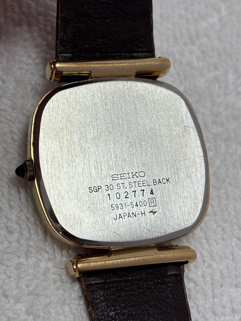 【美品】セイコー ドルチェ クォーツ【5931-5400】【稼働品】メンズモデル
