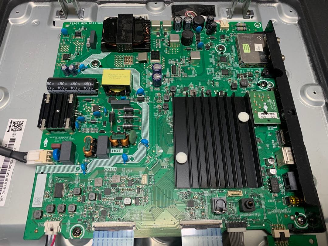 レグザ 43V型 4K 液晶テレビ 43C350X 基盤セット