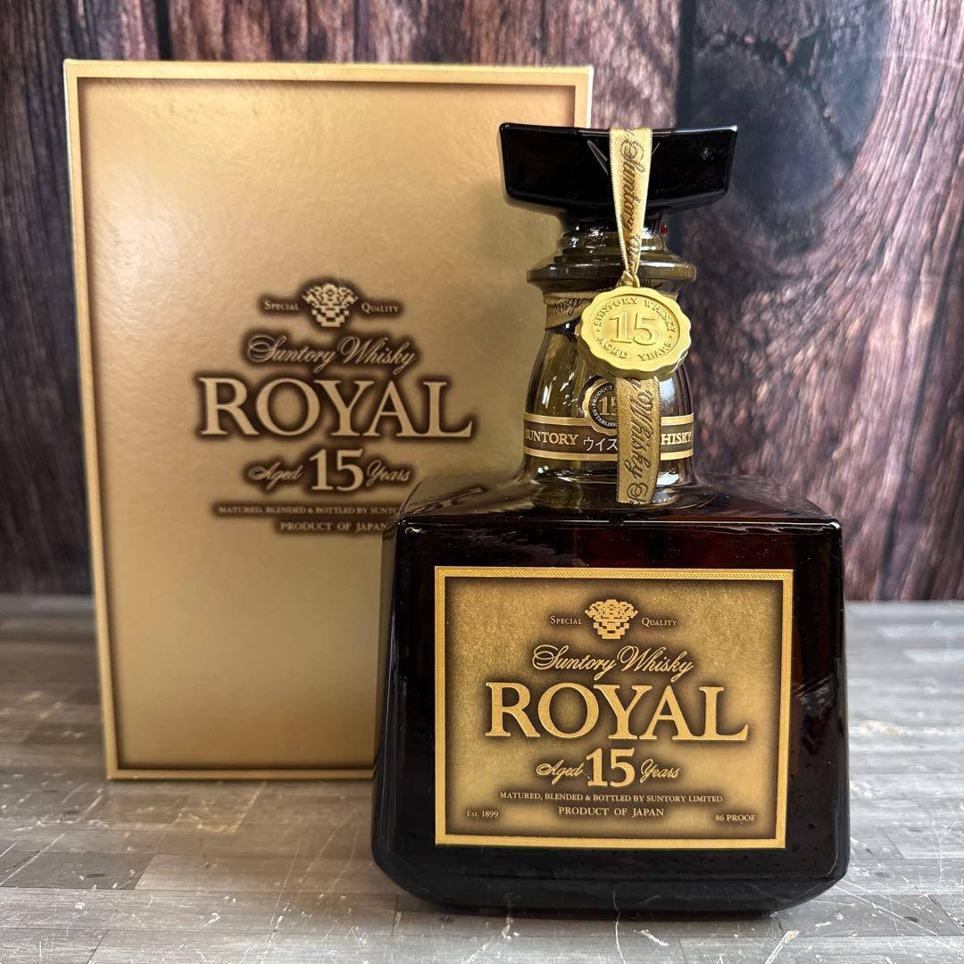 ③未開栓 サントリー ウイスキー ローヤル15年 ゴールドラベル 750ml サントリー ローヤル15年 ゴールドラベル ウィスキー未開栓 未開栓