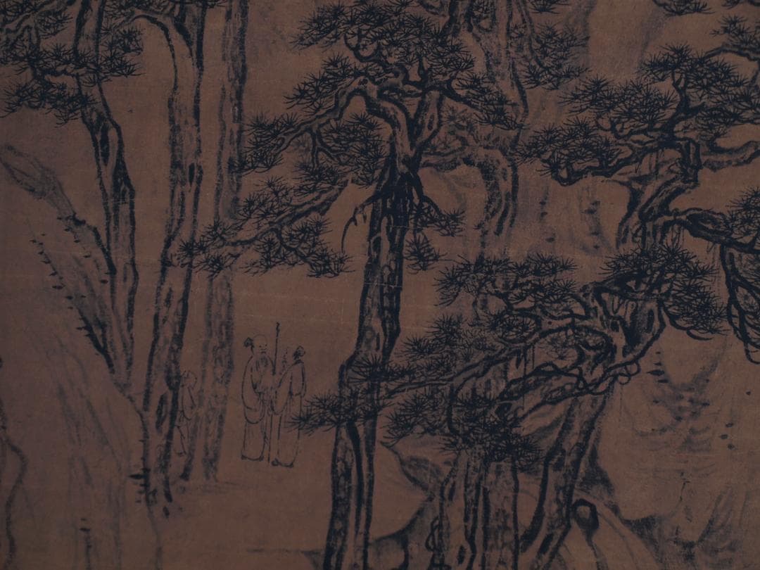 骨董市仕入れ品　中国清時代の肉筆掛軸　激安骨董品 DE762A6-2