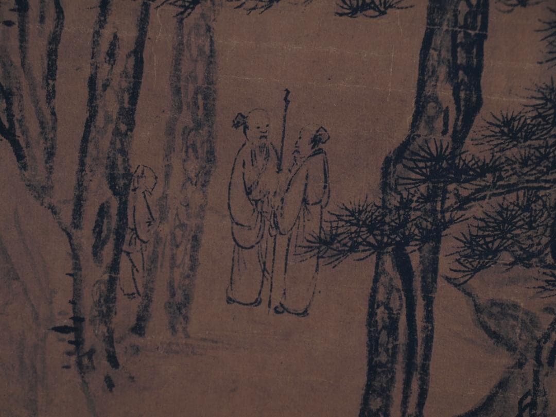 骨董市仕入れ品　中国清時代の肉筆掛軸　激安骨董品 DE762A6-2