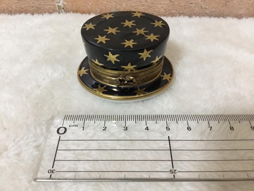 希少 リモージュボックス シルクハット ウサギ LIMOGES