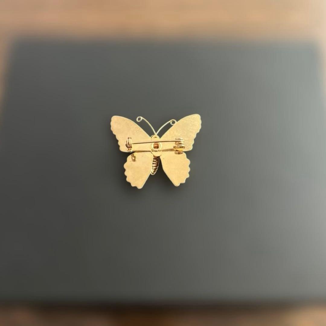 昭和レトロ ブローチ ヴィンテージ 蝶デザインブローチ バタフライ