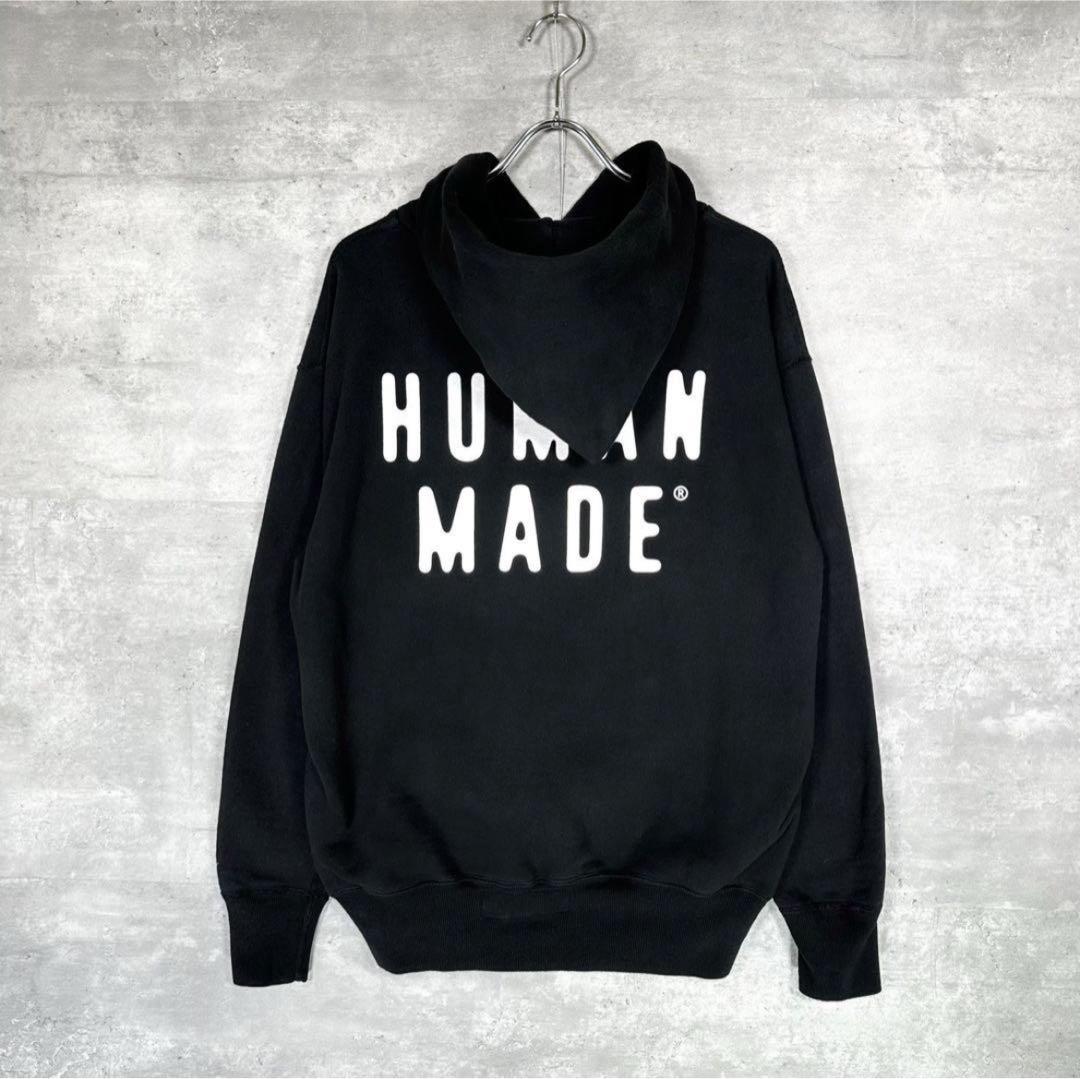 K*G様 『HUMAN MADE』 ヒューマンメイド (L) ロゴプリントフーデ