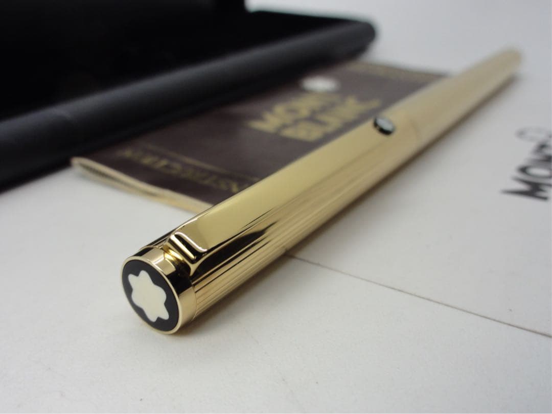 モンブラン未使用に近い品！稀少度の高い金運を呼ぶ！総金張りSライン