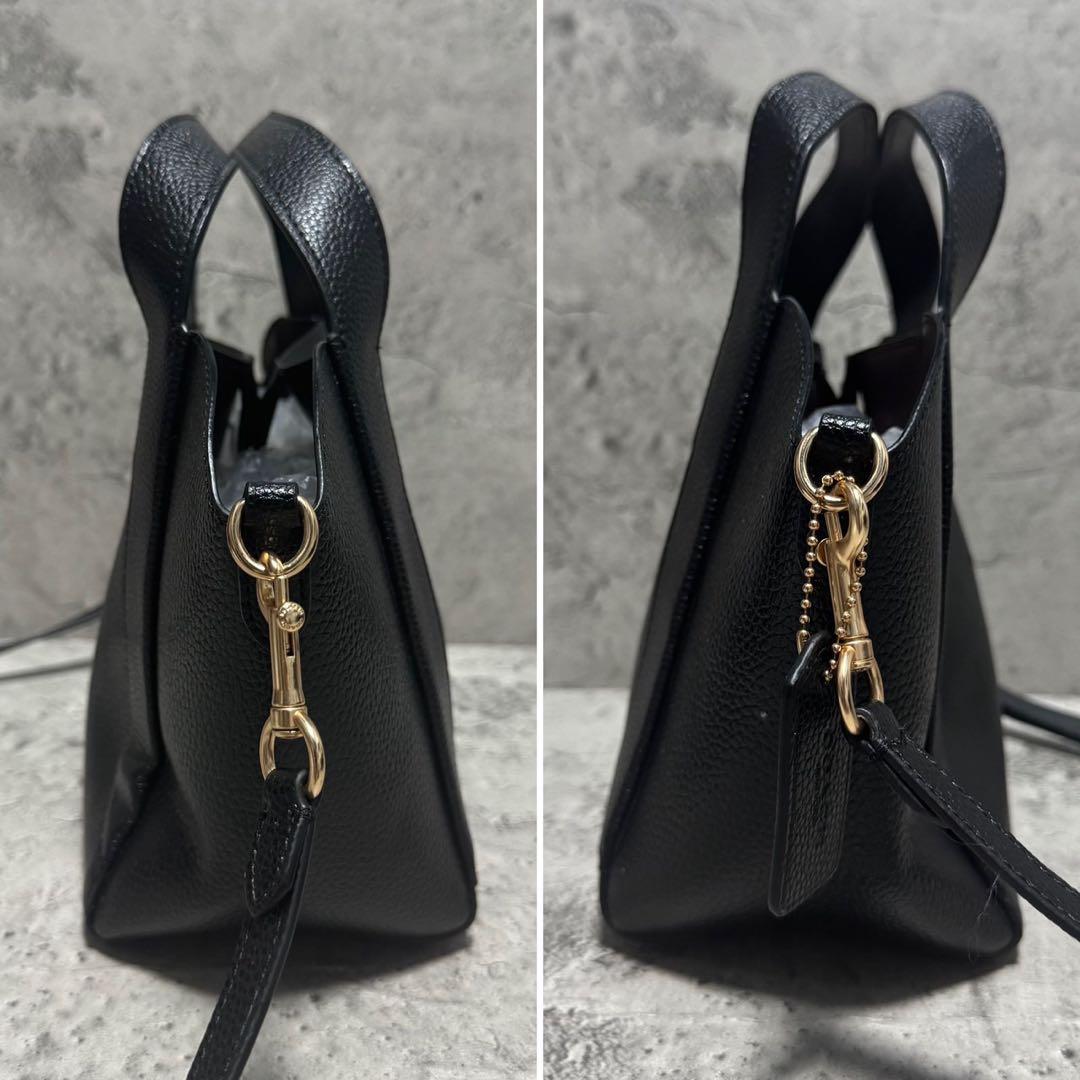 未使用級✨️コーチ 2way ショルダーバッグ ハドリー ホーボー21 レザー 黒