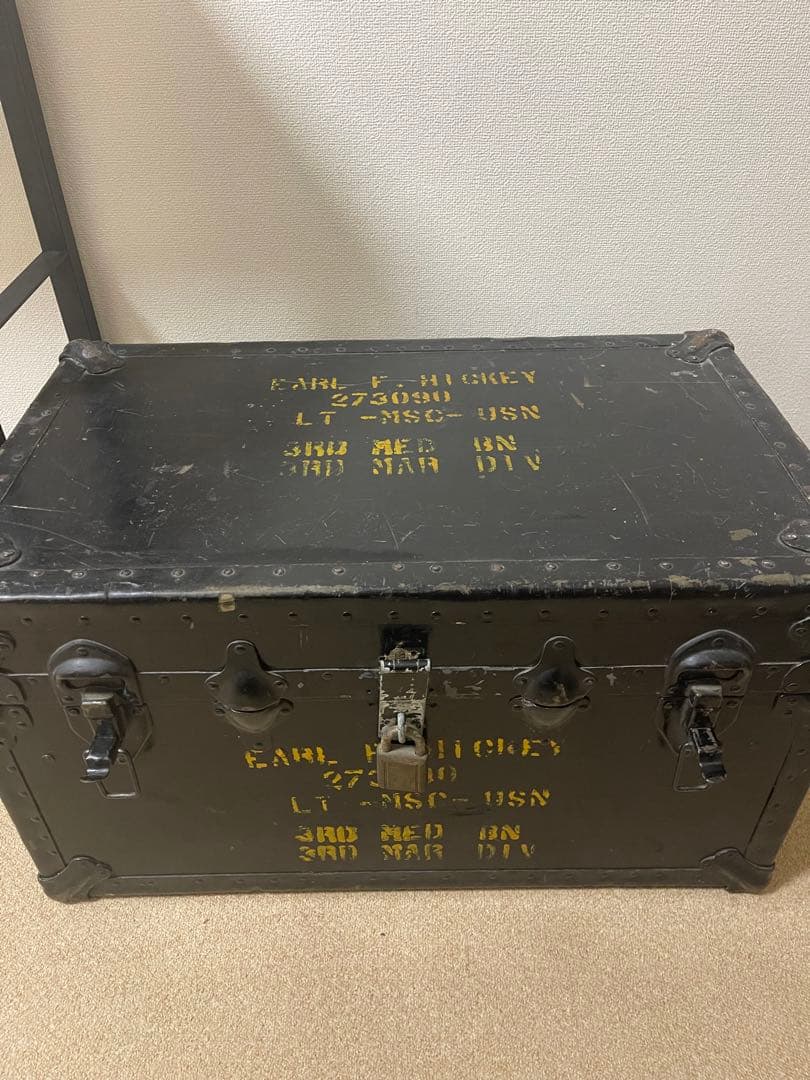 高級 本物アンティーク トランク】