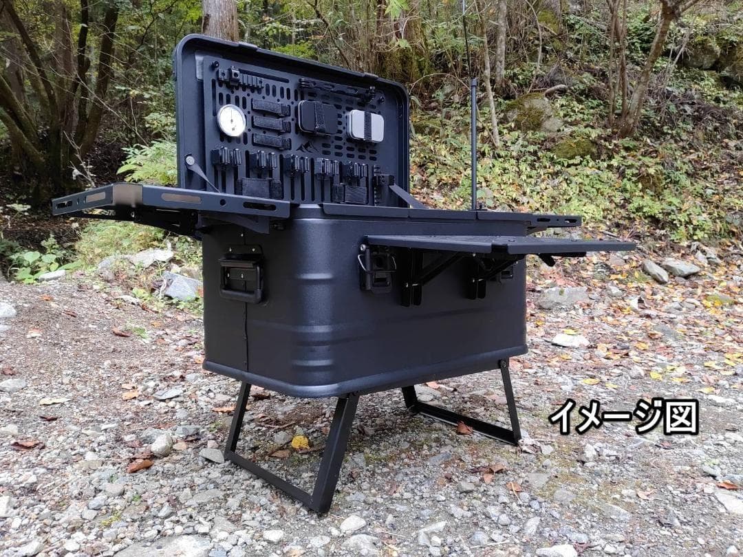 50L アルミコンテナ用 トルクアーム装備 カスタムパーツセット 上蓋