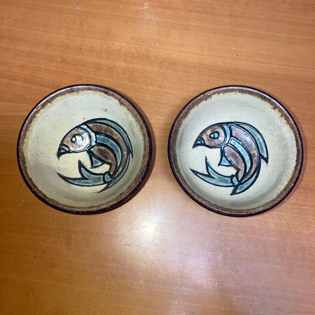 未使用　徳利＆盃2個　人間国宝　（故）金城次郎の長男・敏男作品　バラ売り可能