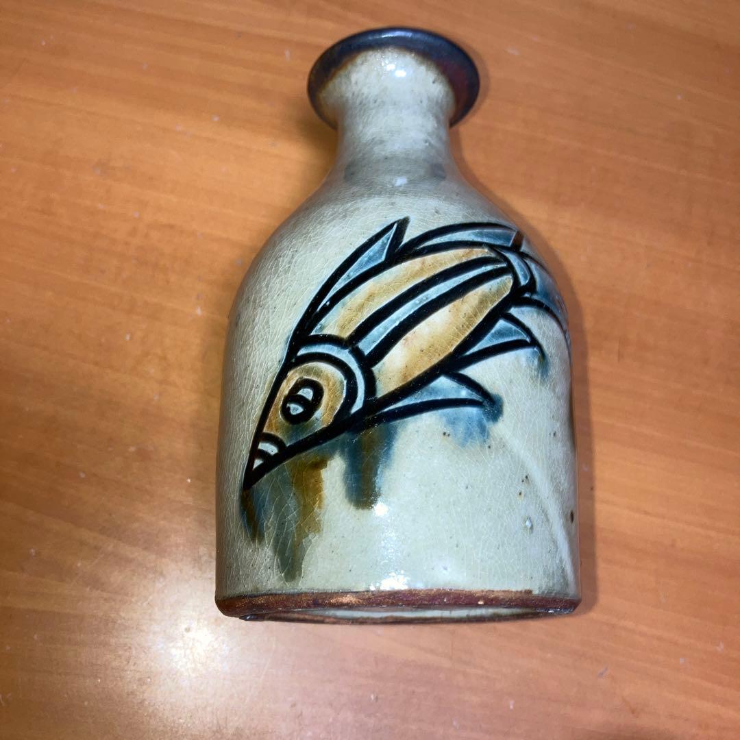 未使用　徳利＆盃2個　人間国宝　（故）金城次郎の長男・敏男作品　バラ売り可能