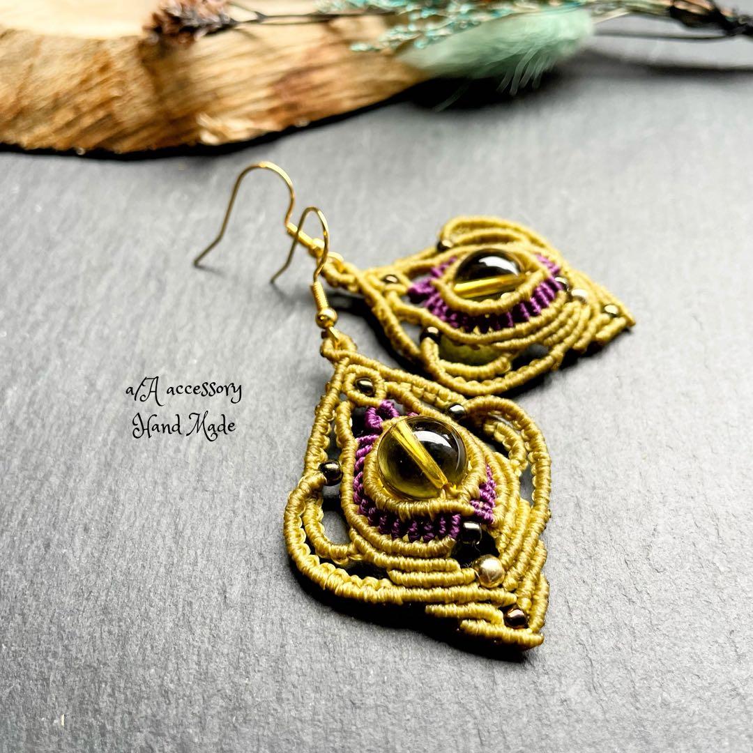 301 「butterfly」 マクラメチョーカー ターコイズ アクセサリー