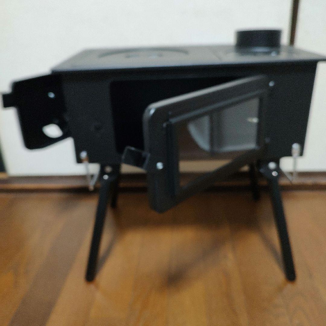 CAPTAIN STAG KaMaDo 角型薪ストーブ　煙突付き　送料無料