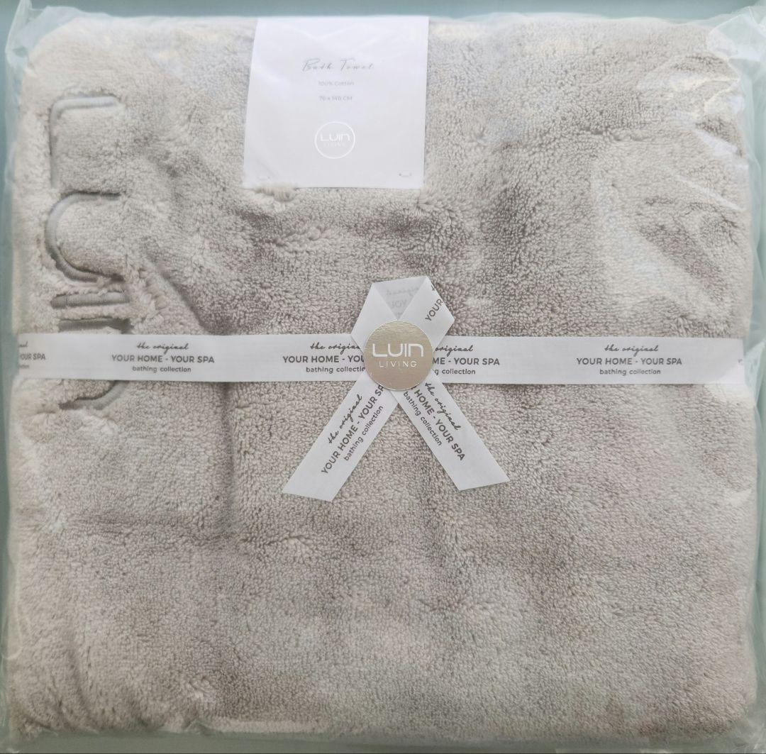 ルインリビング（Luin Living）バスタオル パールグレー Mサイズ1枚