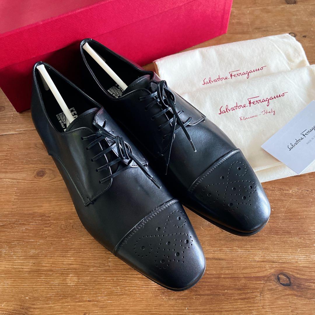 フェラガモ ☆メンズ 革靴 カーフレザー☆イタリア輸入商品
