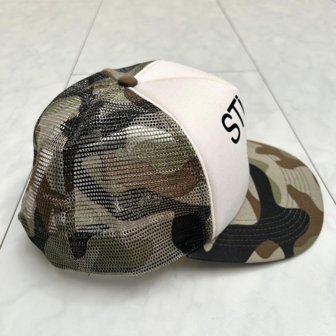大人気柄】STUSSY メッシュキャップ 迷彩 90s フリーサイズ レア