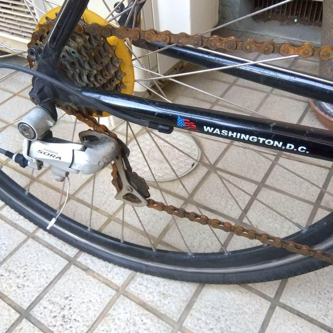 引取限定　クロスバイク アルミフレーム ブラック