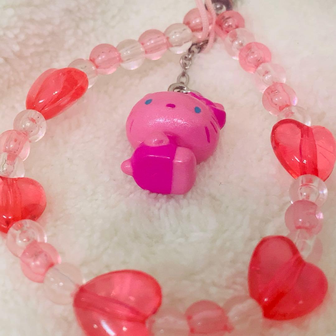 ☆レア☆キティ　ピンクハローキティ　横向き　PINK　ストラップ　2001