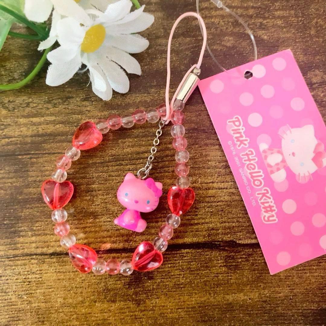 ☆レア☆キティ　ピンクハローキティ　横向き　PINK　ストラップ　2001