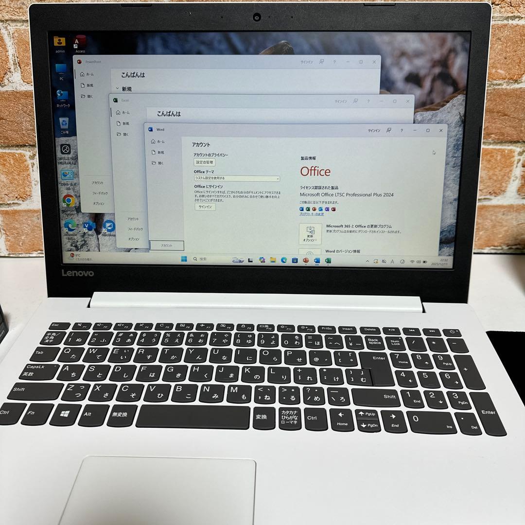 美品 LENOVOノートPC SSDサクサク起動Windows 11オフィス付き - メルカリ