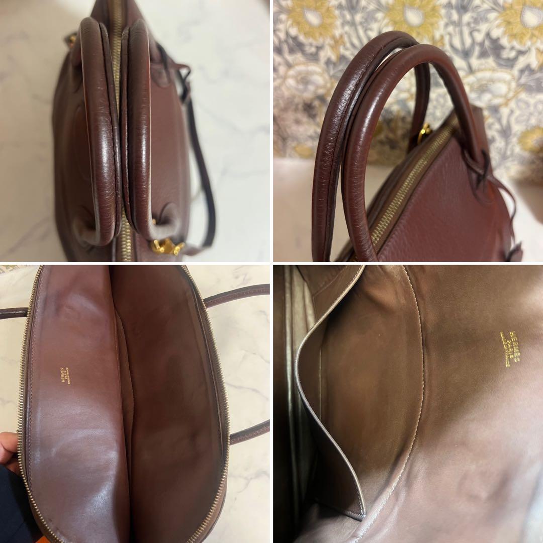 極美品 HERMES【エルメス】ボリード 35 ハンドバッグ ブラウン □F刻印