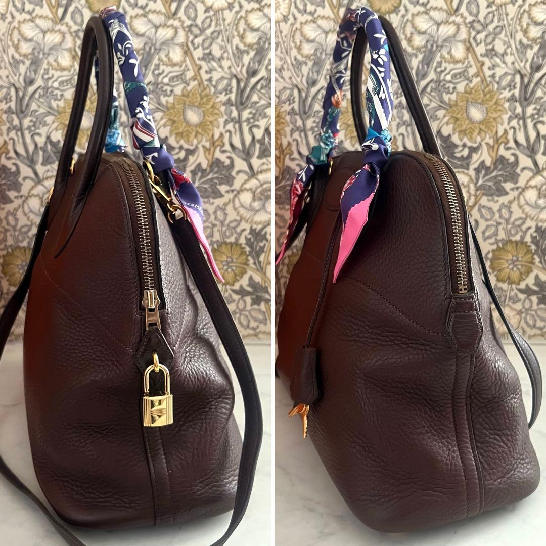 極美品 HERMES【エルメス】ボリード 35 ハンドバッグ ブラウン □F刻印