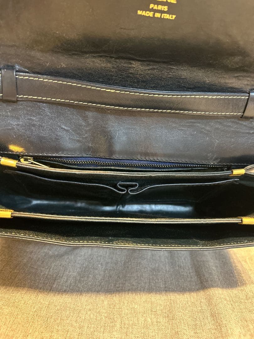 至高の逸品✨CELINE ショルダーバッグ Cマカダム　ゴールド金具 /725