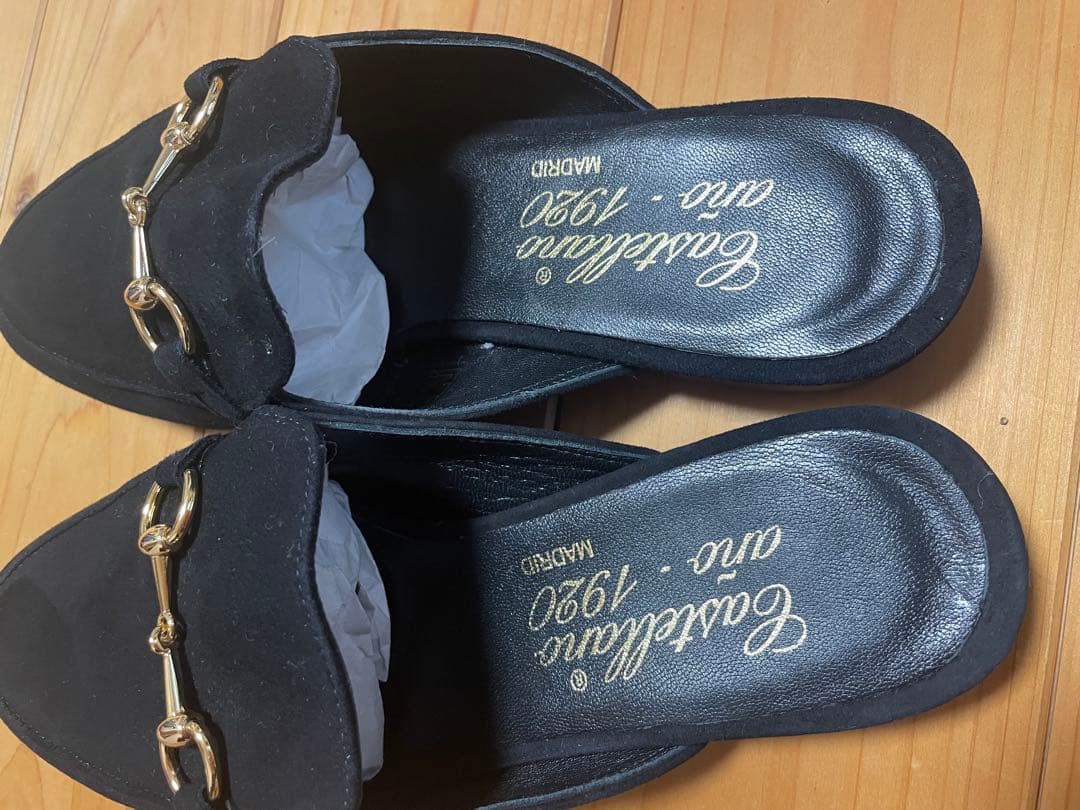 値下げしました‼︎‼︎Castellano ブラック スエード スリッポン