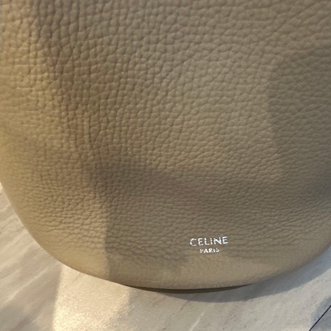CELINE バケツ型ショルダーバッグ グレー