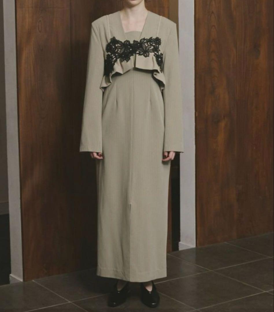 スーツ・フォーマル・ドレス ANDRESD pinstripe tailored bustier dress