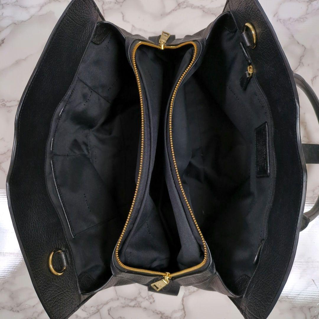 コーチ　マーサー　サッチェル　ペブルドレザー　ハンドバッグ　ターンロック　3室