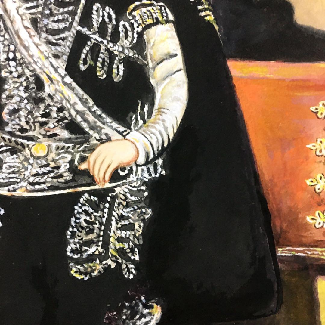 アクリル画　バルタサール・カルロスの模写