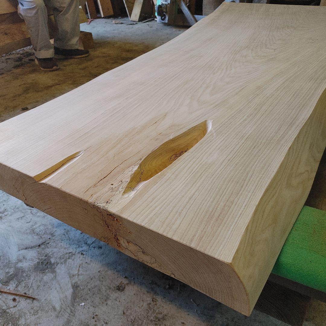 送料込み セン 栓 一枚板 無垢材 天板 テーブル カウンター DIY 番号67