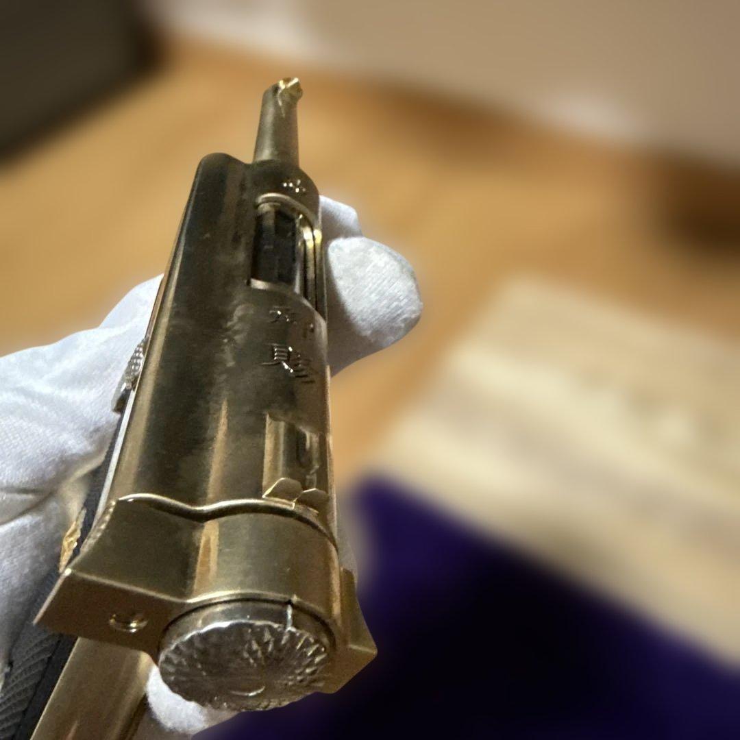 装飾銃】【モデルガン】式槍南 金属製モデルガン 木箱付き