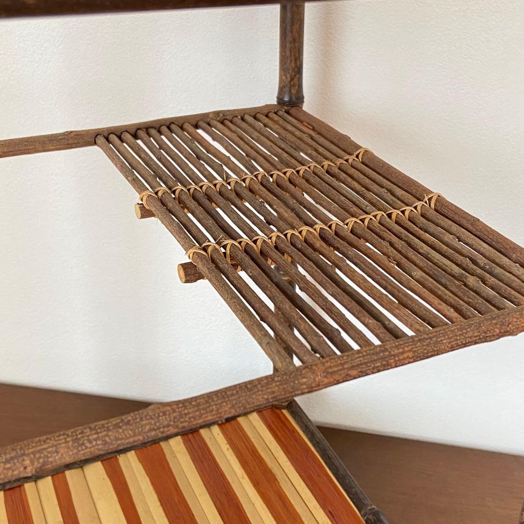 煎茶道具 綾瀬棚 竹製 完成品 ボール箱入 茶道具 茶器 棚物 飾り棚