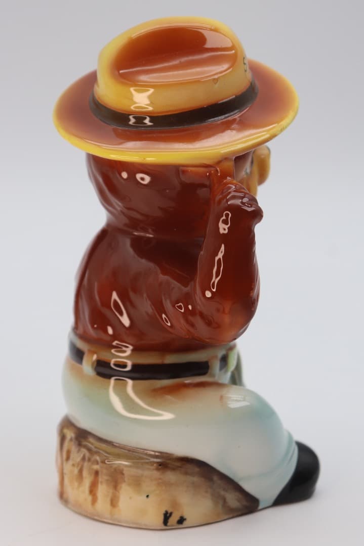 ビンテージ品　スモーキー・ザ・ベア 貯金箱 陶器製 約15cm