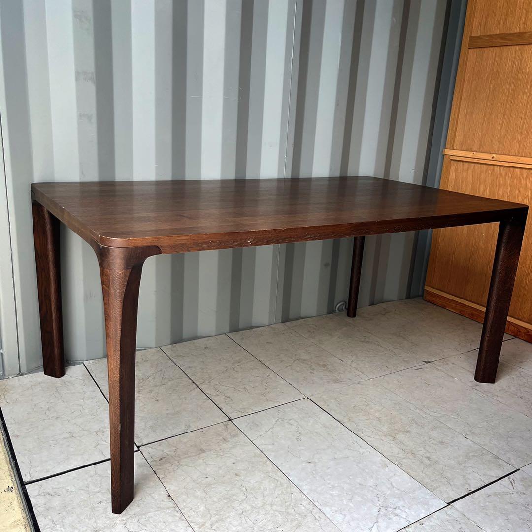 取付無料！カリモク家具 北欧風天然木おしゃれアンティークダイニングテーブル✨