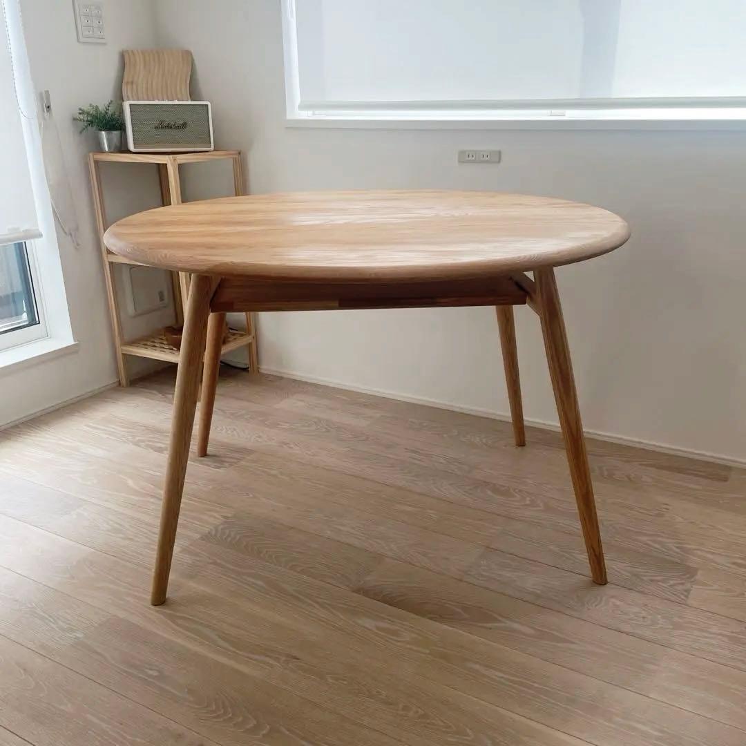 使用期間3ヶ月！モモナチュラル★丸テーブル　ダイニングテーブル　110