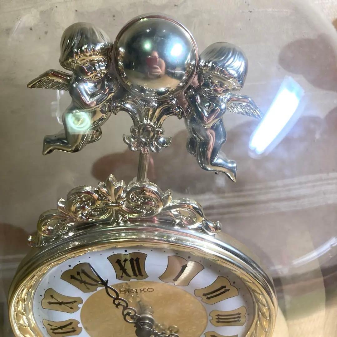 SEIKO エンジェルモチーフ 置時計 昭和レトロ アンティーク ジャンク品